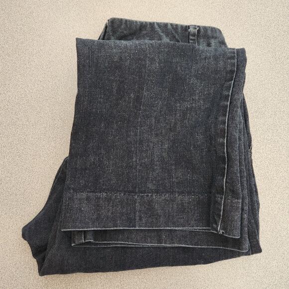 Gap Dark Blue Flat Front Cropped Jeans 4 Lightweight Slashed Front Pockets - Picture 6 of 6